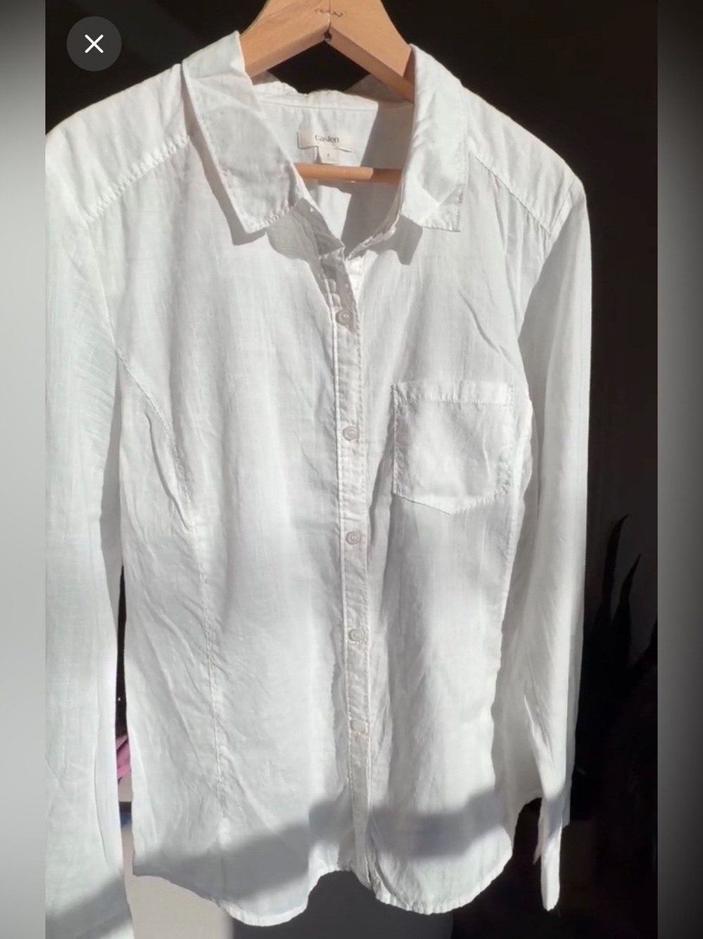 Caslon White Button Down Shirt - Large